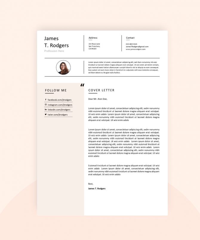 Template CV Brooklyn