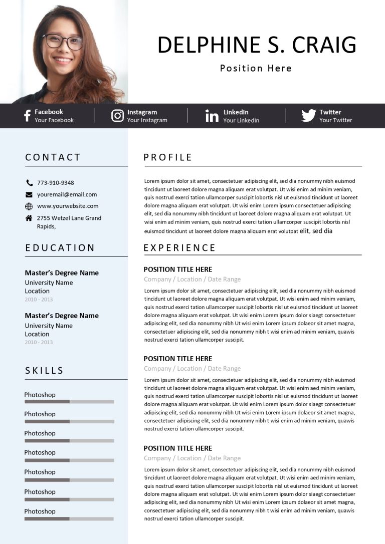 Cara Membuat CV di Canva dan Template CV Canva Gratis - CV Resume Indonesia