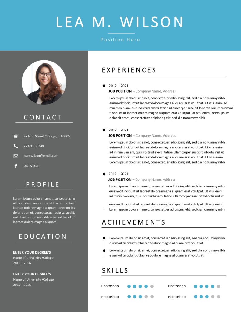 Template CV Denver